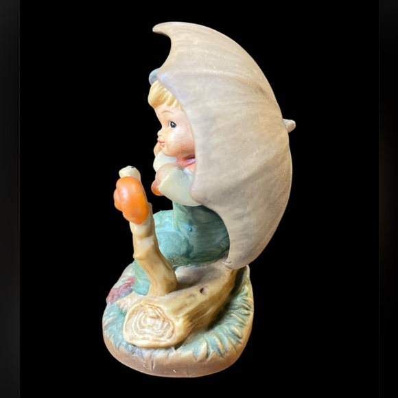 Napcoware Tiny Tots Boy Visiting Snail Under Umbrella - Vintage
Kitsh 1950's - Picture 3 of 7